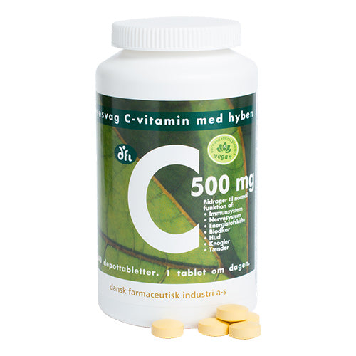 - Veganskgrønne Dfi Vitaminer 500 Mg Med Hyben