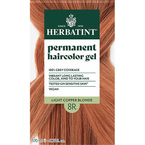 - Veganskherbatint 8r Hårfarve Light Copper Blonde