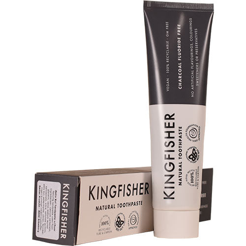 - Veganskkingfisher Toothpaste Tandpasta Med Aktiv Kul Smag Uden Fluor