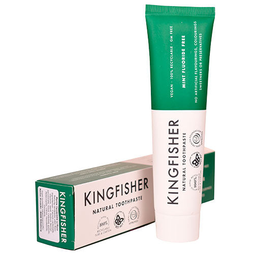 - Veganskkingfisher Toothpaste Tandpasta Mynte Fluor
