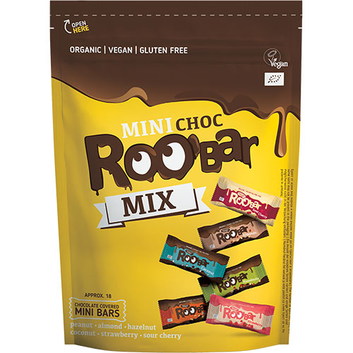 - Veganskroo 39 Bar Roobar Mini Choc Mix økologisk