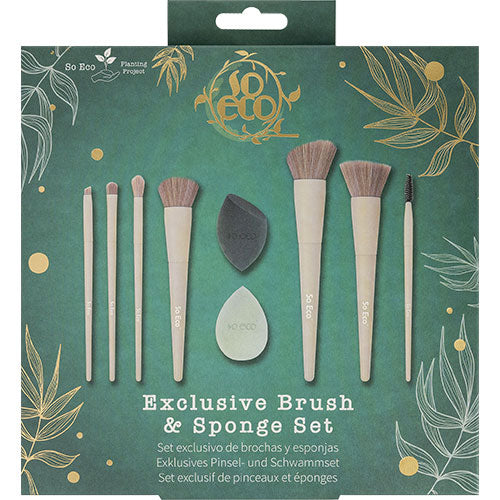 - Veganskso Eco Exclusive Brush   Sponge Set Værdi 238 -