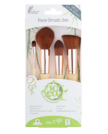 - Veganskso Eco Makeup Brush Sæt Til Ansigtet