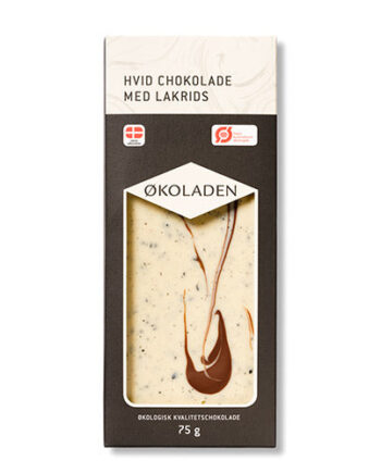 økoladen Chokolade Hvid Lakrids  økologisk
