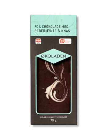 økoladen Chokolade Pebermynte Knas  økologisk