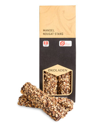 økoladen Mandel Nougat Stang  økologisk