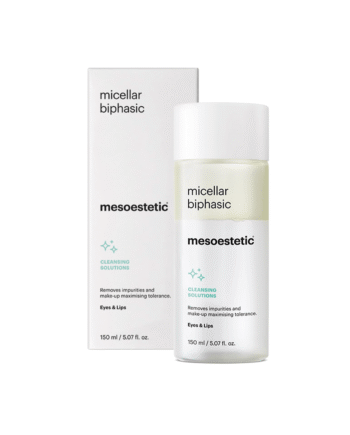 Mesoestetic Micellar Biphasic Bifasisk Makeupfjerner 150 Ml  Ansigtsvask   Ansigtsrens Til Makeup Fjerner Skånsomt Snavs Og Vandfast Makeup