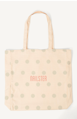 Tote Bag Dusty Green Dots