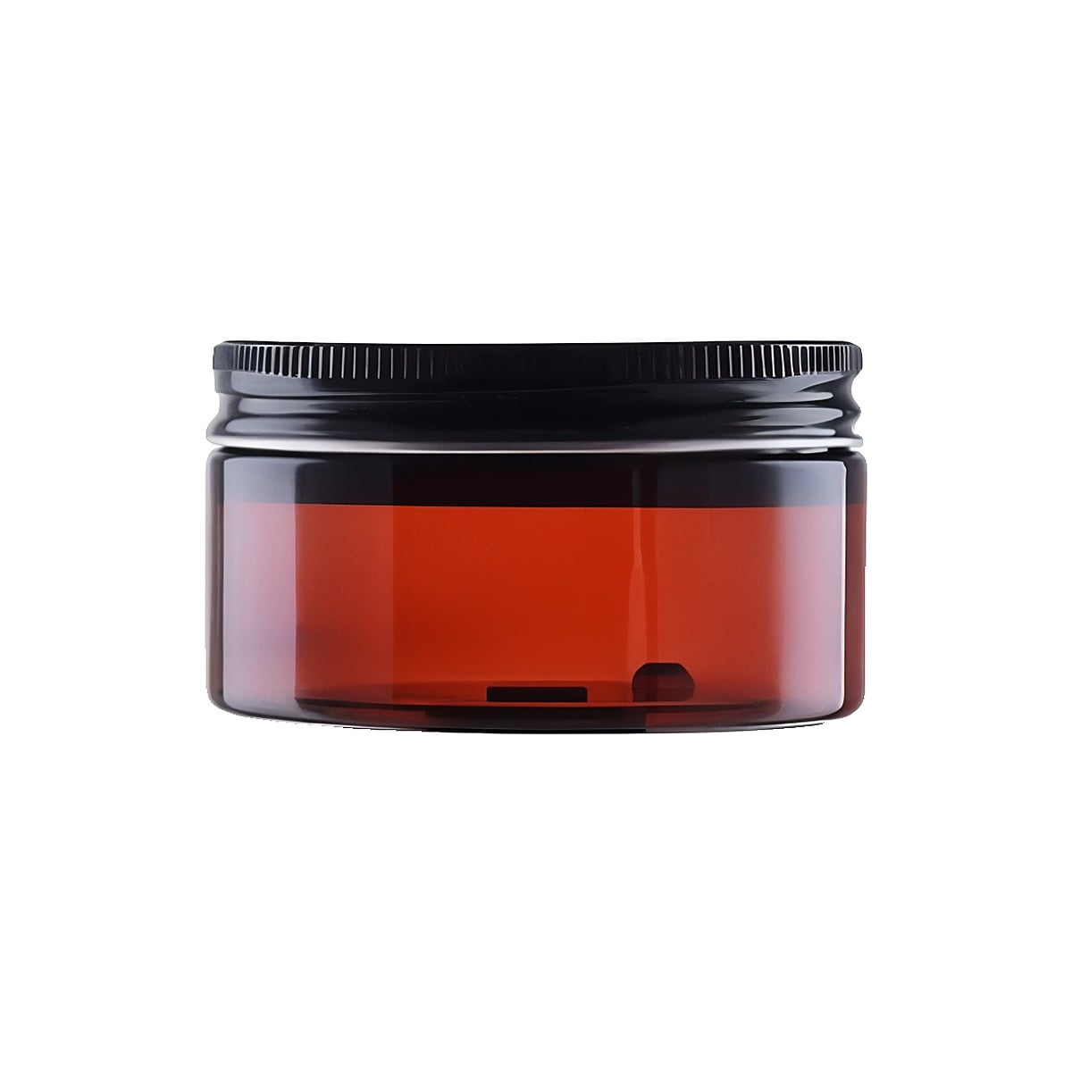 100 Ml  Brun Pet Bøtte Med Sort Alu Låg