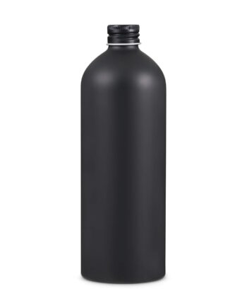 500 Ml  Mat Sort Aluminium Flaske