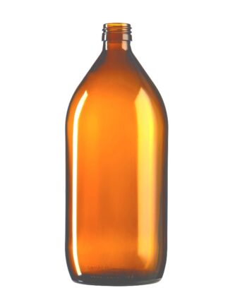1000 Ml  Brun Glasflaske 28 410