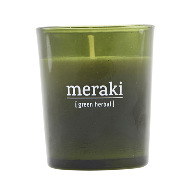 Meraki Duftlys Green Herbal : Cm Dia: Cm