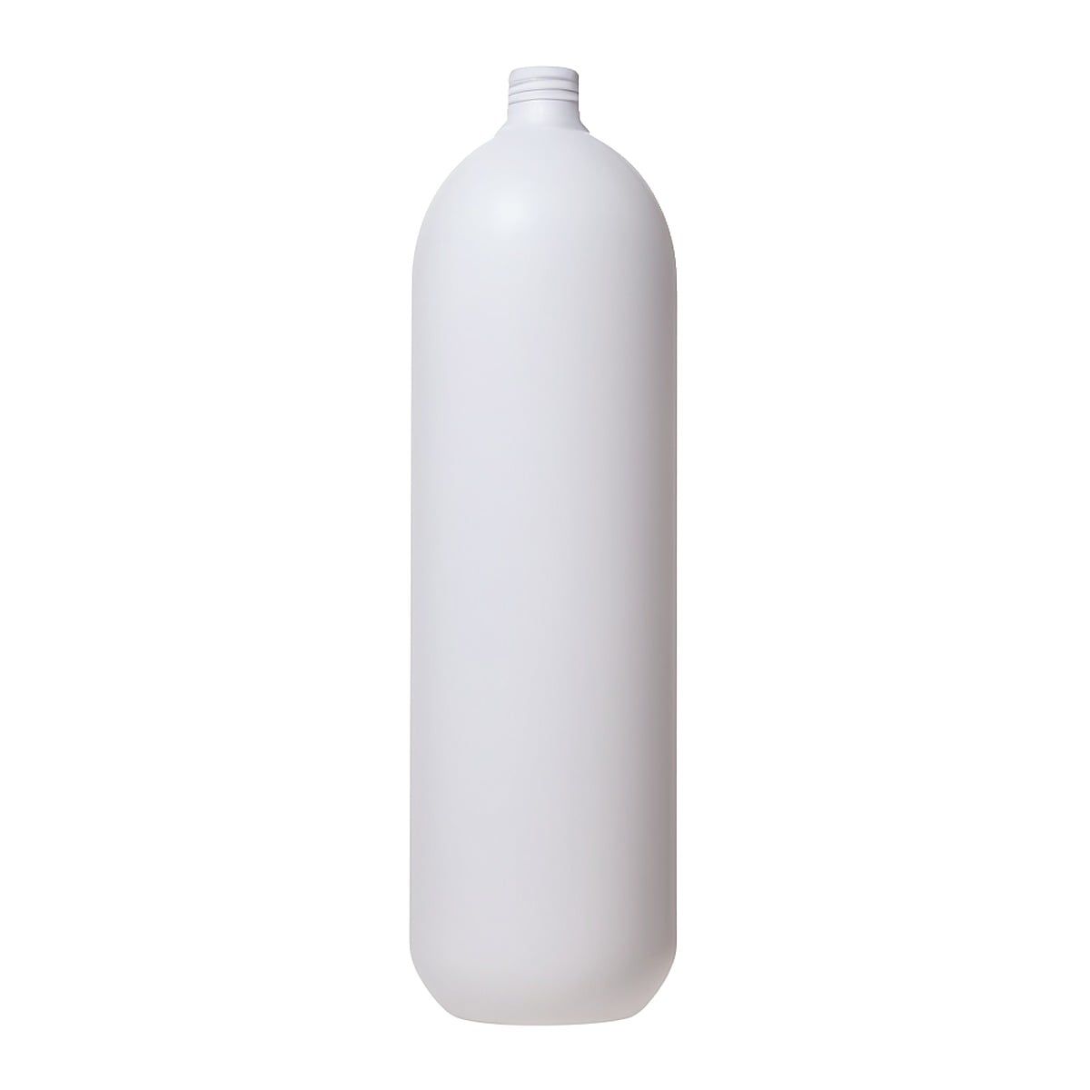 1000 Ml  Mat Hvid Plastflaske Hdpe 24 410