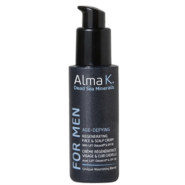Alma   For Men Age Defying Regenerating Face   Scalp Cream Spf 30- 60 Ml