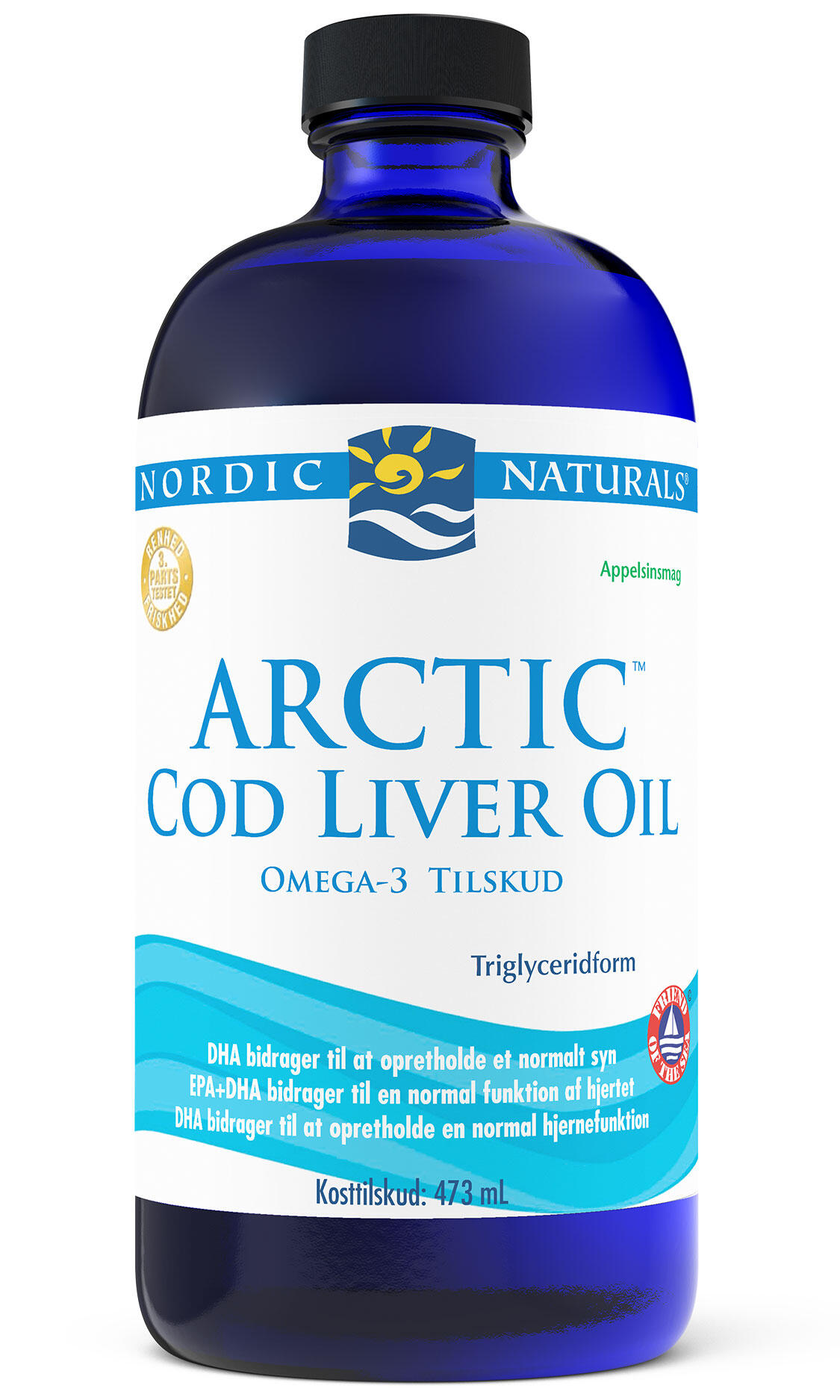 Arctic Cod Liver Oil Appelsinsmag 473 Ml