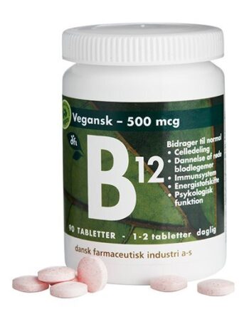 B12 Vitamin 500 Mcg 90 Tabletter