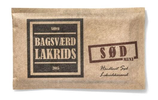 Bagsværd Lakrids Hel Plade Lakrids Quot Sød Mini Quot 40g