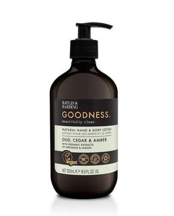 Baylis   Harding Goodness Hand   Body Lotion Oud  Cedar   Amber  500ml