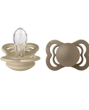 Bibs Supreme Silicone Size   Vanilla Dark Oak 1pk