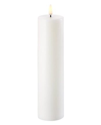 Bloklys Led Hvid     25 Cm   Stk