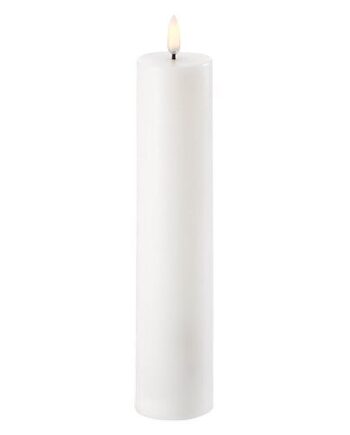 Bloklys Led Hvid       25 Cm   Stk