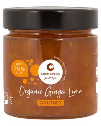 Chutney Ingefær Lime økologisk 225 Gram