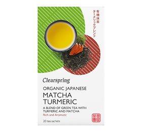 Clearspring Grøn Te    Matcha   Gurkemeje   20 Breve