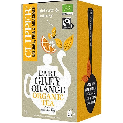 Clipper Earl Grey Te Appelsin 20br