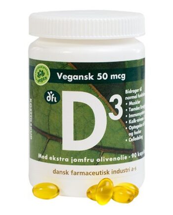 D3 Vitamin 50 Mcg Vegansk 90 Kapsler