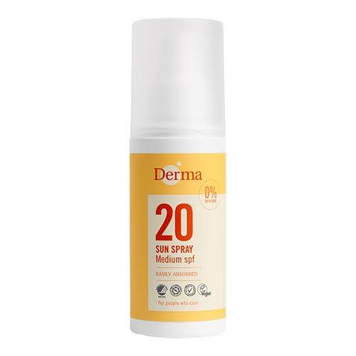 Derma Sol Spray Mellem Beskyttelse Faktor 20 150 Ml