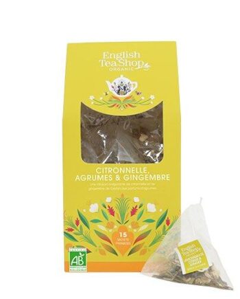 English Tea Shop Lemongrass  Citrus   Ginger Tea økologisk 15 Breve