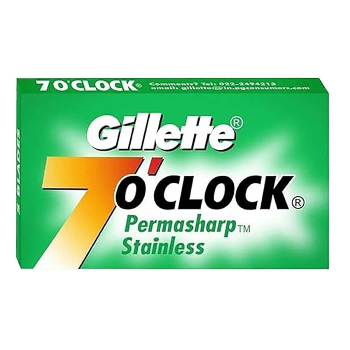 Gillette Apos Clock Permasharp Stainless De-barberblade Grøn 10 Stk
