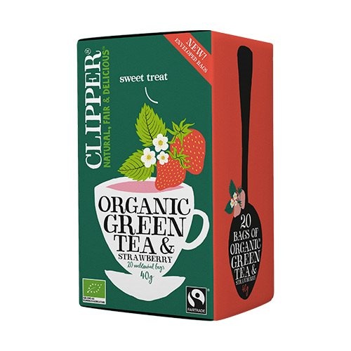 Grøn Te Jordbær Clipper 20 Breve