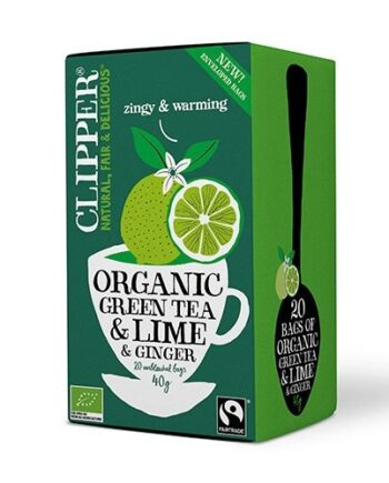 Grøn Te    Lime   Ingefær   Clipper 20 Breve