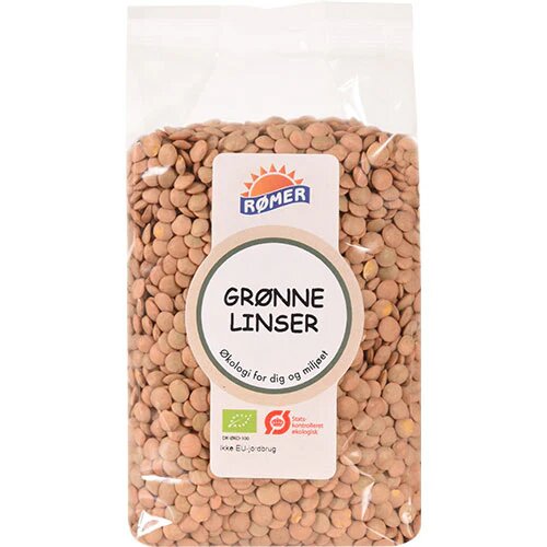 Grønne Linser øko 500 Gram