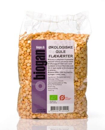 Gule Flæk ærter økologiske   Kg