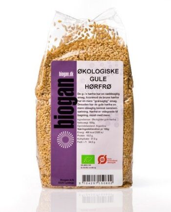 Gule Hørfrø økologiske 500 Gram