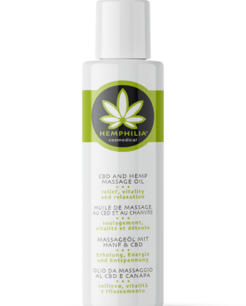 Hemphilia økologisk Cbd   Hemp Massage Oil 100 Ml