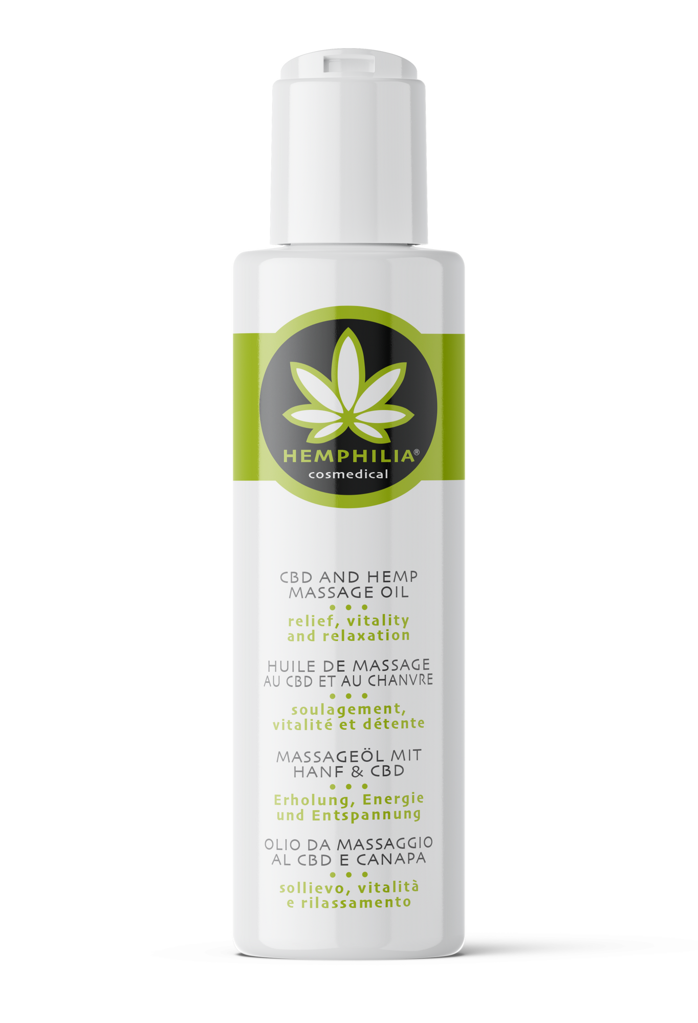 Hemphilia økologisk Cbd Hemp Massage Oil 100 Ml
