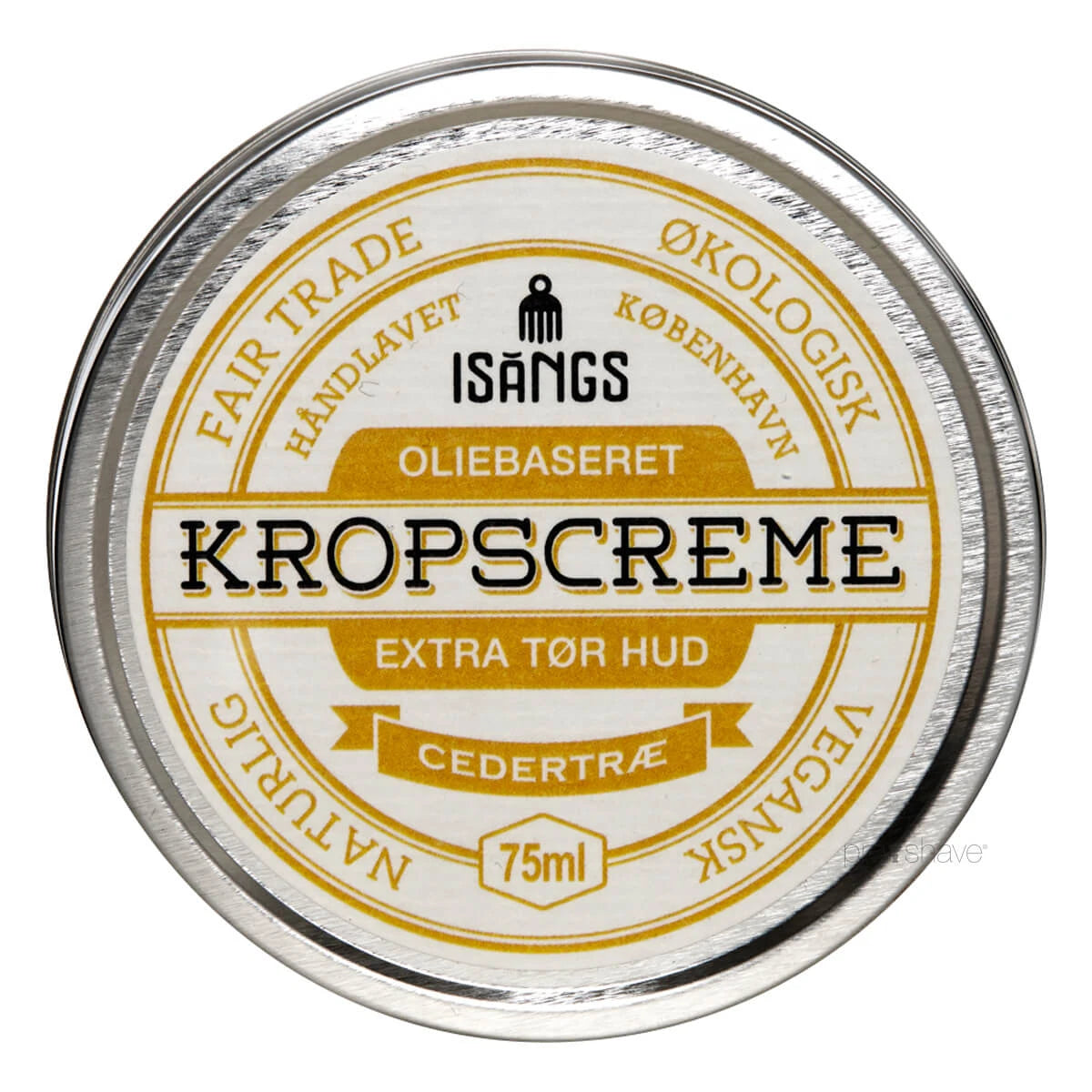 Isangs Kropscreme Til Ekstra Tør Hud Cedertræ 75 Ml