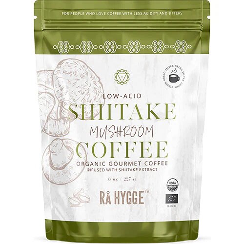 Kaffe    Shiitake Svampeektrakt Filtermalet økologisk 227 Gram