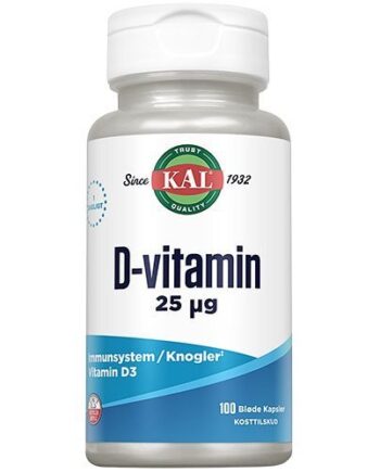 Kal  -vitamin 25 Mcg  100 Kapsler
