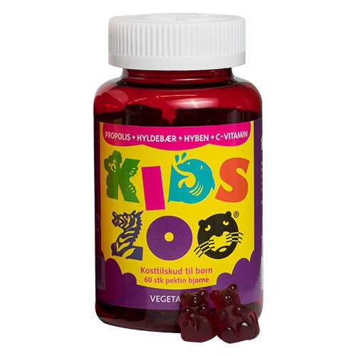 Kids Zoo Propolis Hyld Hyben -vit 60 Stk
