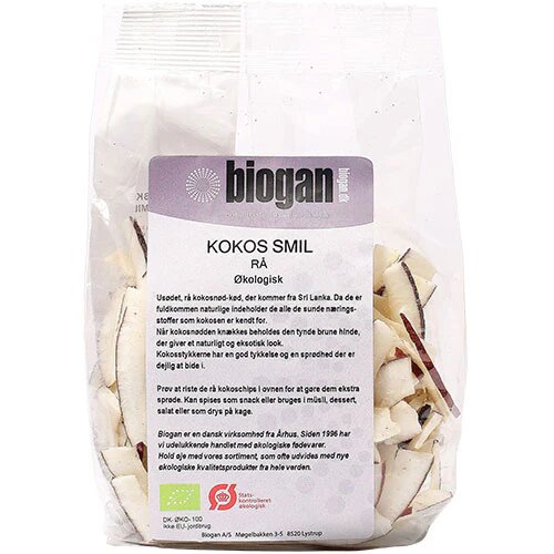 Kokos Smil Rå øko  175 Gram