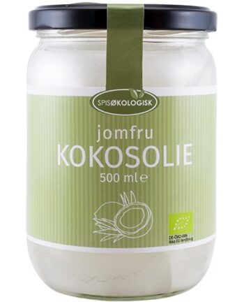 Kokosolie Koldpresset Extra Jomfru   Spis økologisk 500 Ml