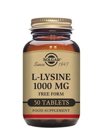 -lysine 1000 Mg Solgar 50 Tabletter