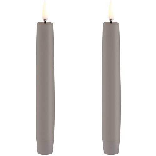 Led Kronelys Sandstone Smooth -pack 3x15 Sandstone