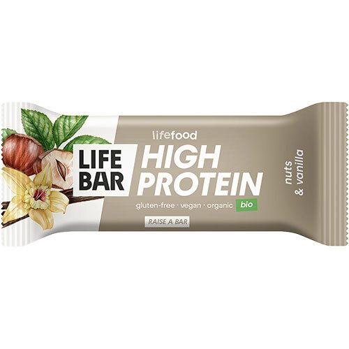 Lifebar Proteinbar Nødder Og Vanilje økologisk 40 Gram