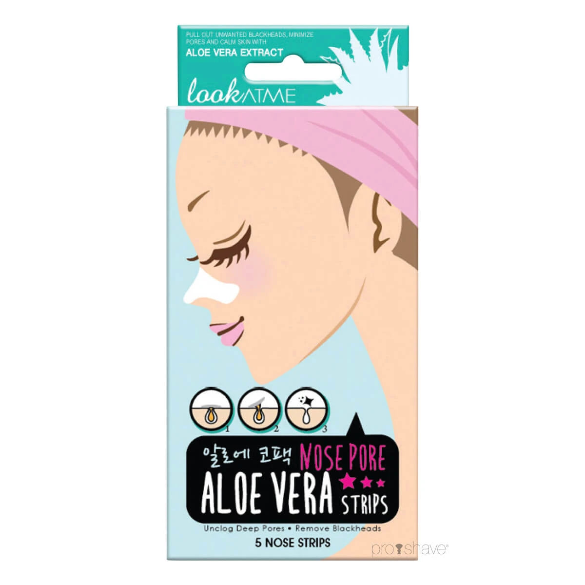 Look At Me Nose Pore Strips Aloe Vera Stk Bemærk Dato