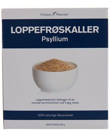 Loppefrøskaller Psyllium Fitness Pharma 450 Gram